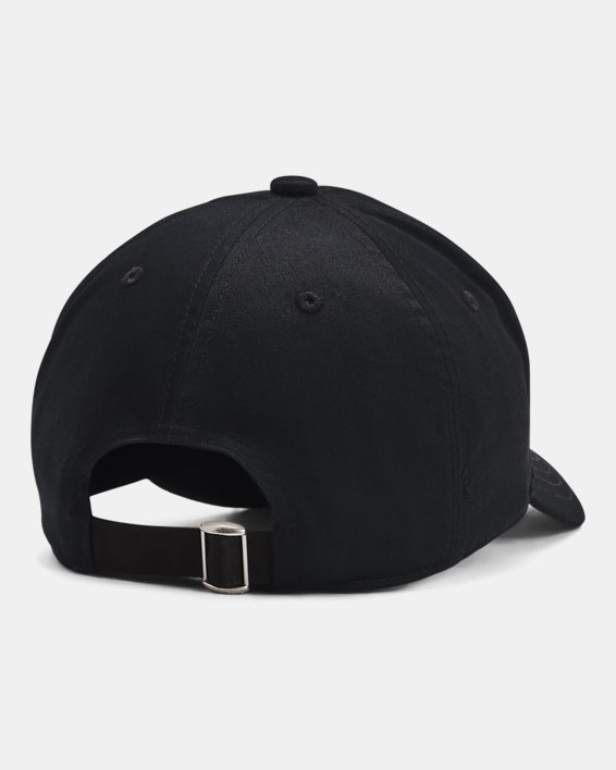 Boys' UA Branded Adjustable Cap, Black, pdpMainDesktop image number 1